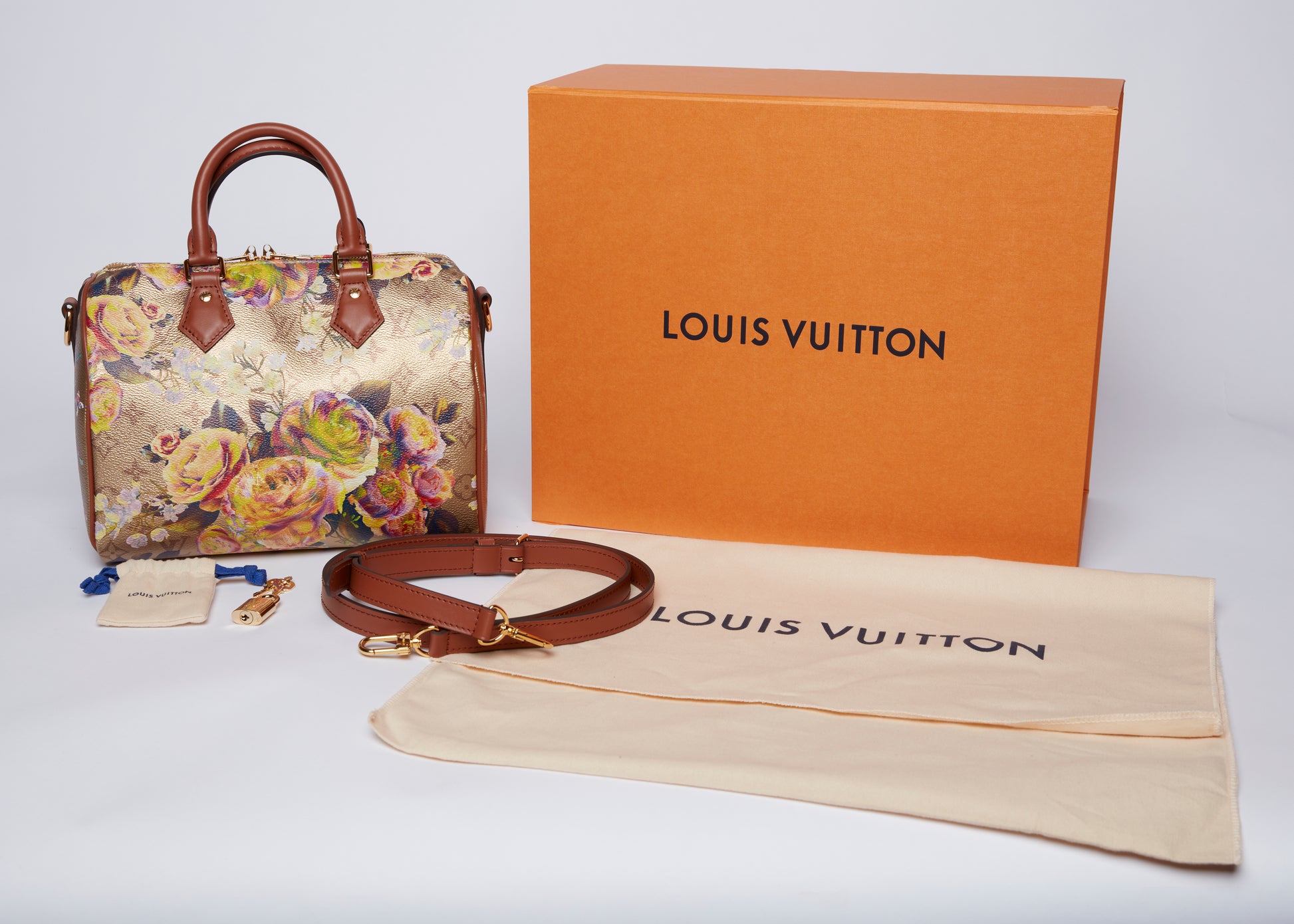 Louis Vuitton Limited Edition Chain Flower Speedy 30