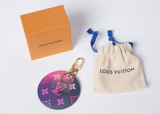 Louis Vuitton Midnight Fuchsia Illustre Bag Charm and Key Holder (New in Box)
