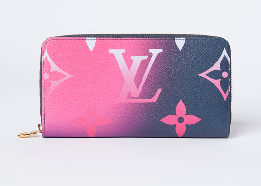 New in Box Louis Vuitton Midnight Fuchsia Zippy Wallet